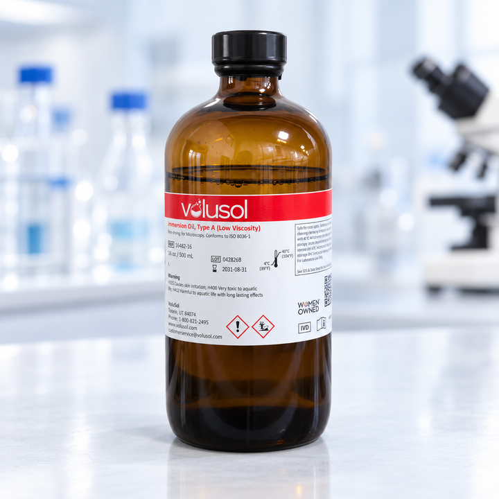Volusol Immersion Oil Type A (Low Viscosity), 16482-16, 16 oz / 500 mL