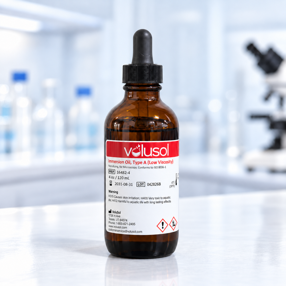 Volusol Immersion Oil Type A (Low Viscosity), 16482-4, 4 oz / 120 mL