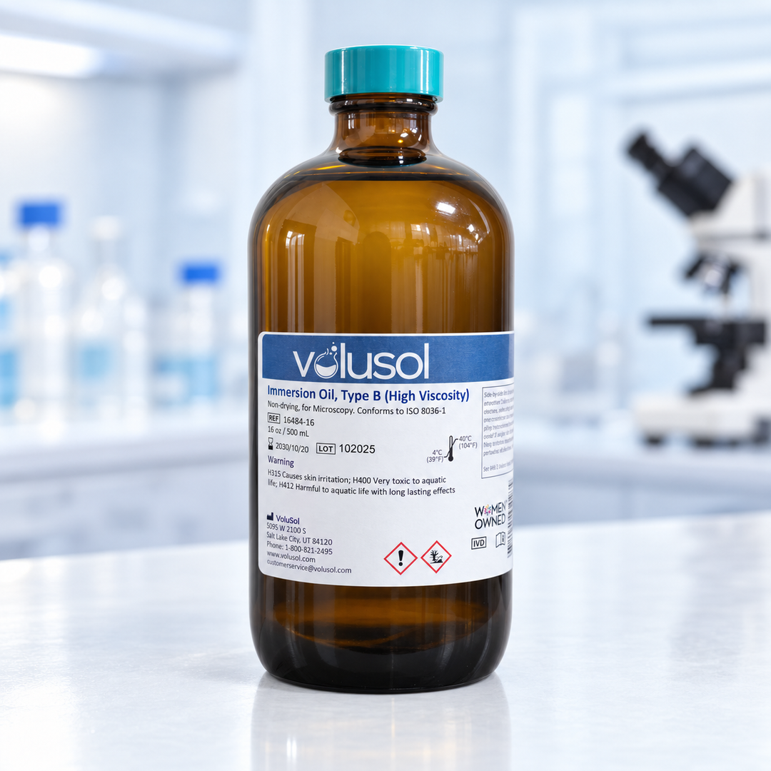 Volusol Immersion Oil Type B (High Viscosity), 16484-16, 16 oz / 500 mL