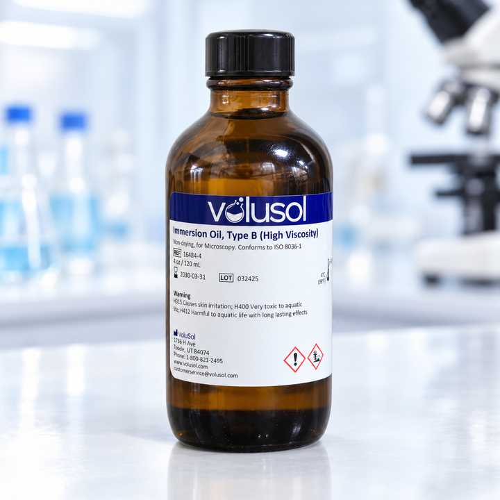 Volusol Immersion Oil Type B (High Viscosity), 16484-4, 4 oz / 120 mL