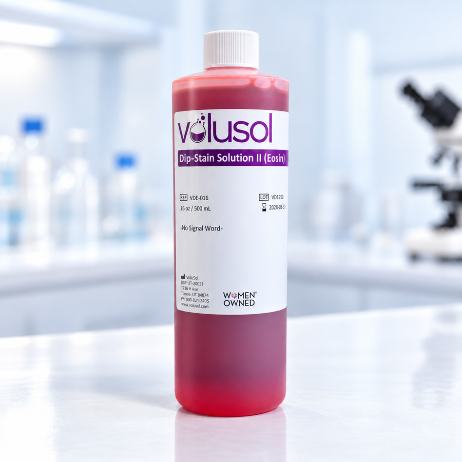 Volusol Dip-Stain Solution II (Eosin), VDE-016, 16 oz / 500 mL