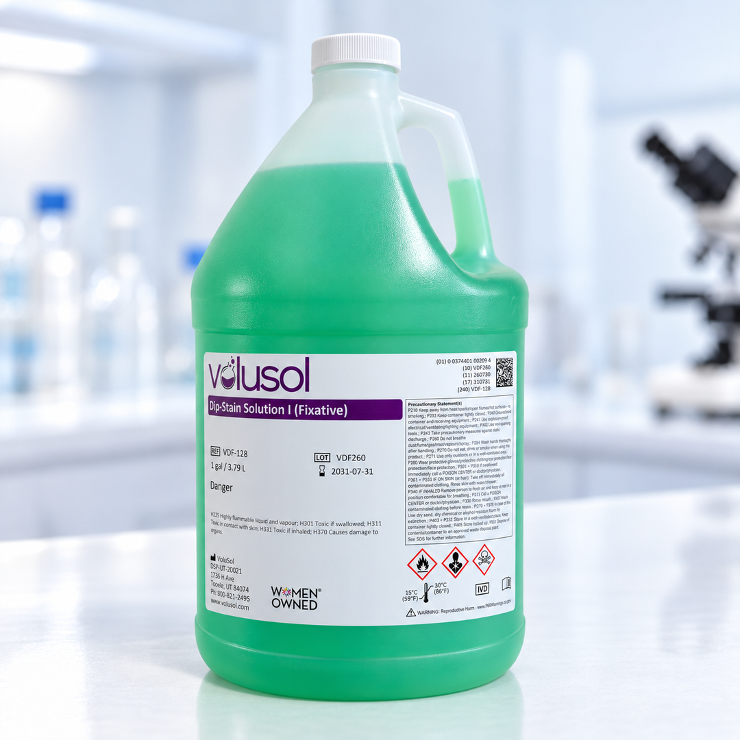 Volusol Dip-Stain Solution I (Fixative), VDF-128, 1 gal / 3.79 L