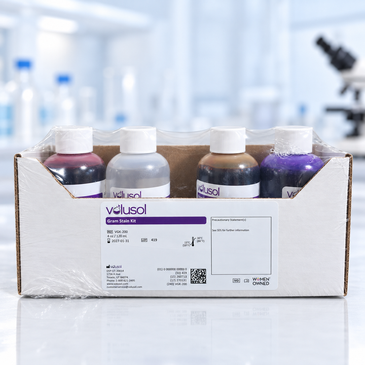 Volusol Gram Stain Kit, VGK-200, 4 x 4 oz / 120 mL