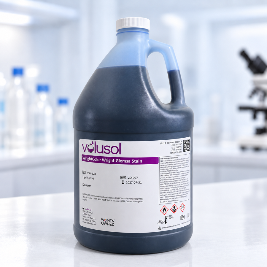 Volusol WrightColor Wright-Giemsa Stain, VSY-128, 1 gal / 3.79 L