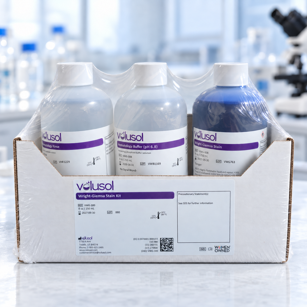 Volusol Wright-Giemsa Stain Kit, VWG-300, 3 x 8 oz / 250 mL