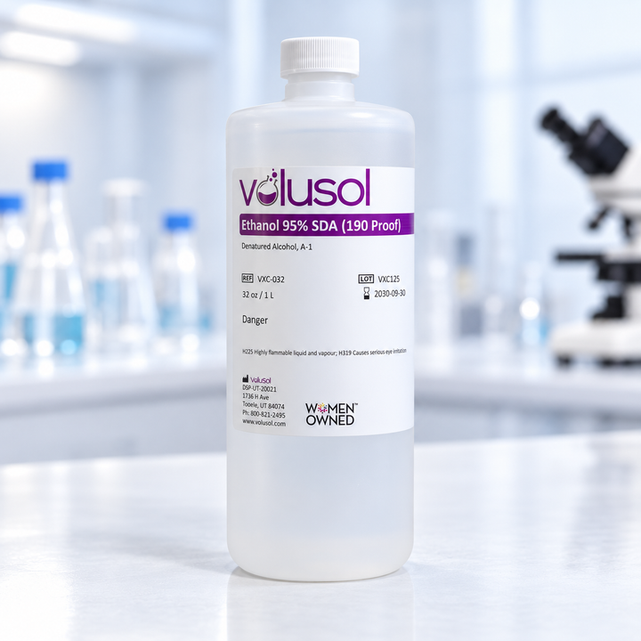 Volusol Ethanol 95% SDA (190 Proof), VXC-032, 32 oz / 1 L