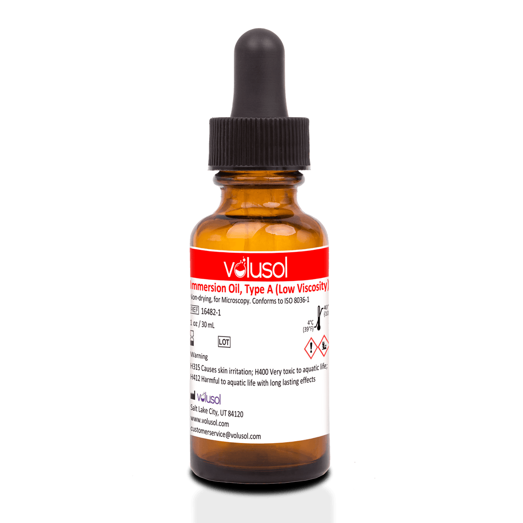 Immersion Oil, Type A (Low Viscosity) - Volu-Sol